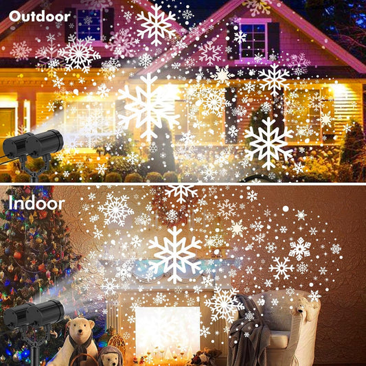 Christmas Projector Lights Outdoor LED Snowflake Projector Lights